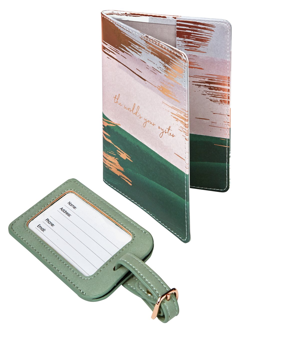 Tranquil Retreat PU Passport Holder and Luggage Tag Review