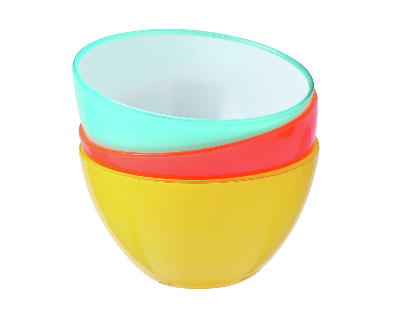 Argos Home Miami Double Inject Plastic Cereal Bowl - 4 Pack