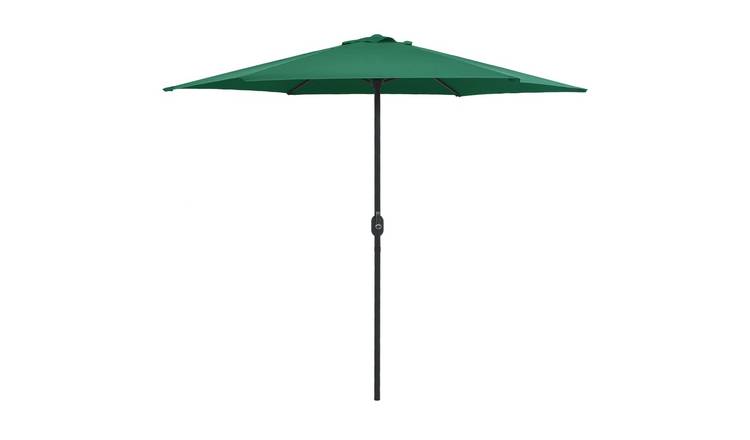Walplus Polyester Garden Parasol - Green - 270 x 246 cm