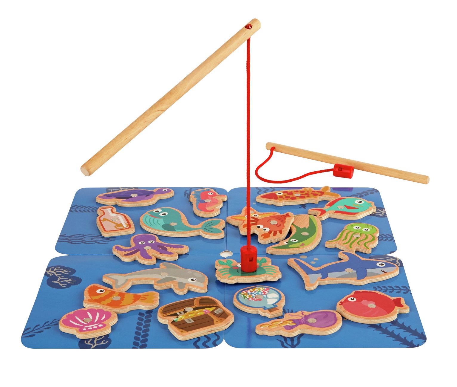 Chad Valley Wooden Fishing Set