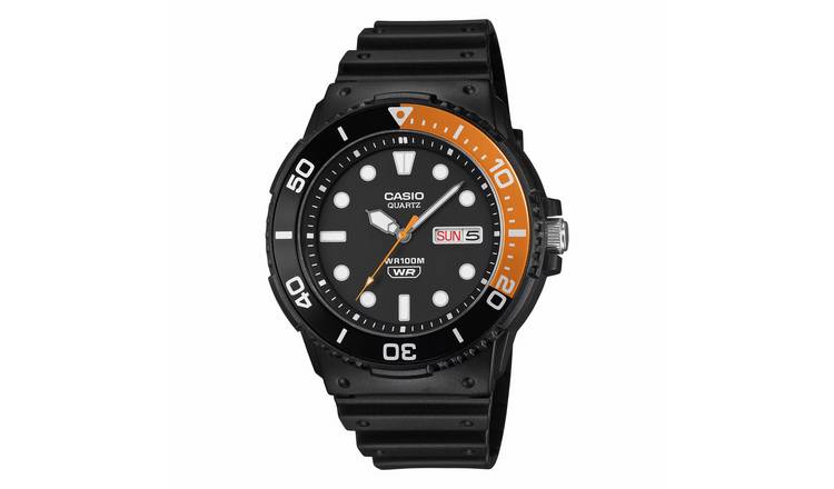 Casio Diver Rotating Bezel Black Strap Watch