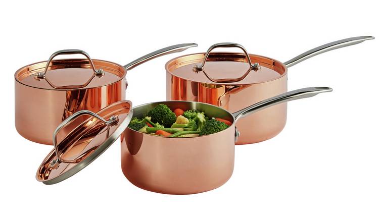 Pot and pan set outlet copper