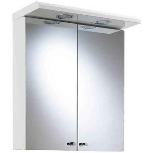 Buy Argos Home 2 Door LED Steel Wall Cabinet - White ...