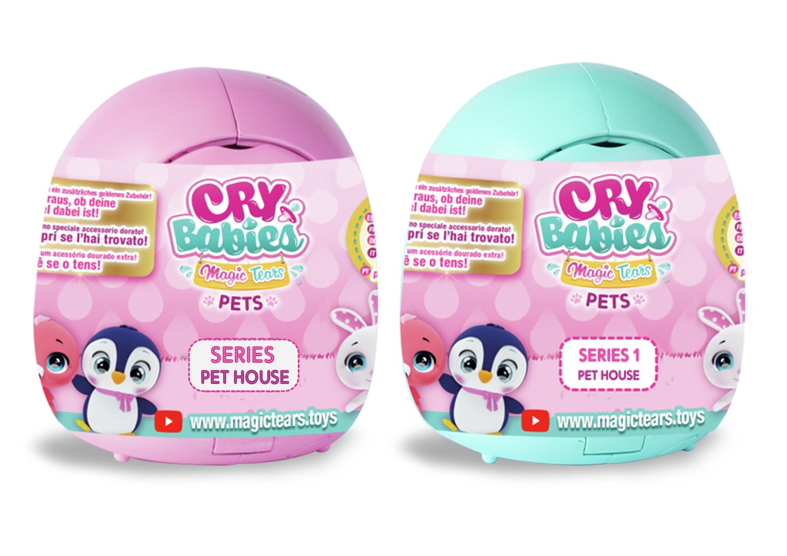 Cry Babies Magic Tears Pets - 2 Pack