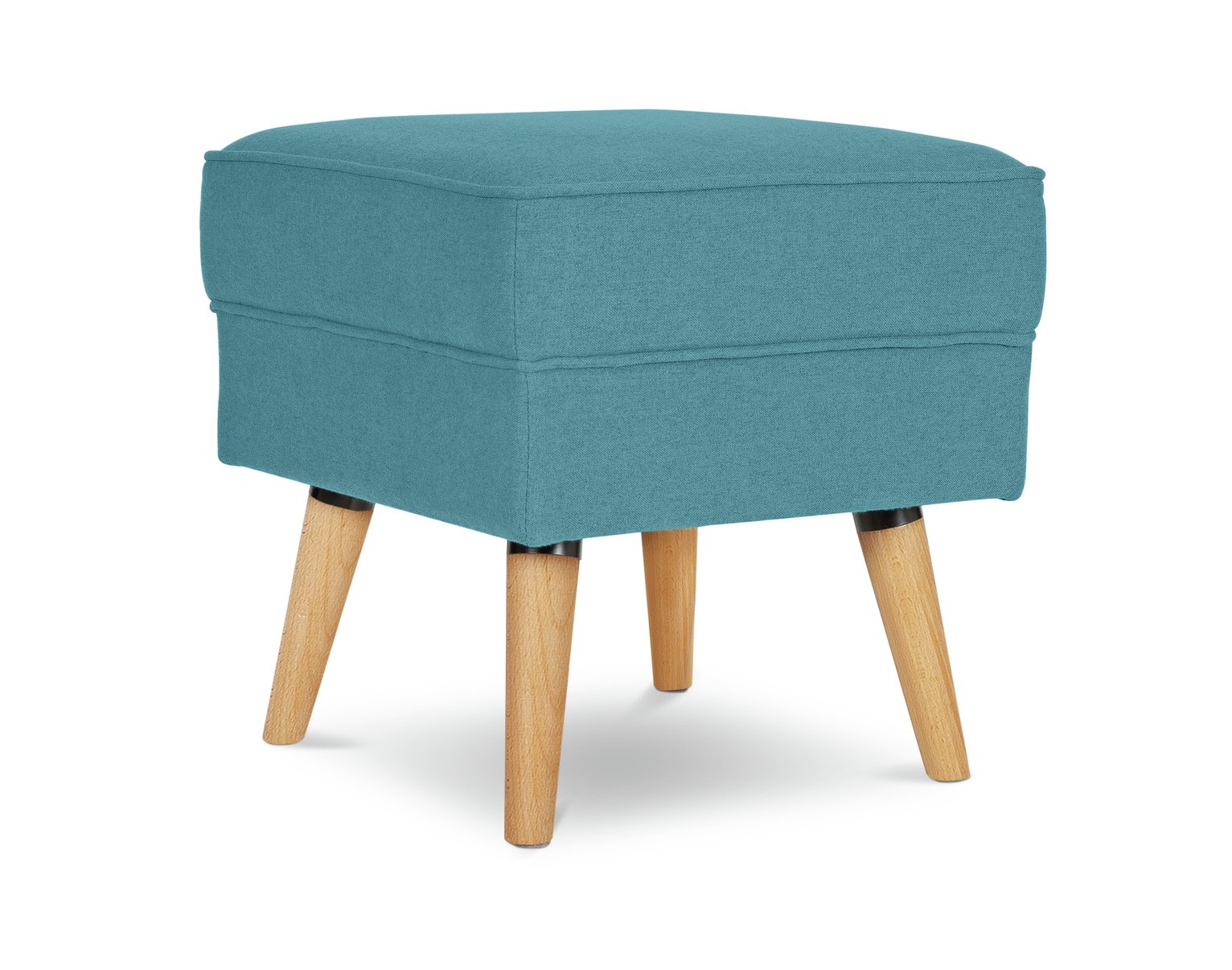 Habitat Callie Fabric Footstool - Teal