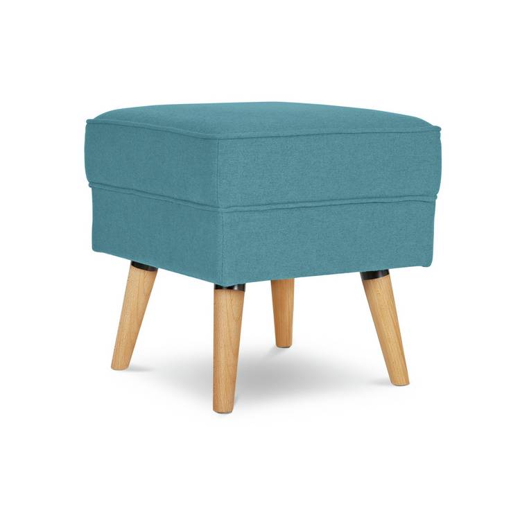 Habitat Callie Fabric Footstool - Teal 0