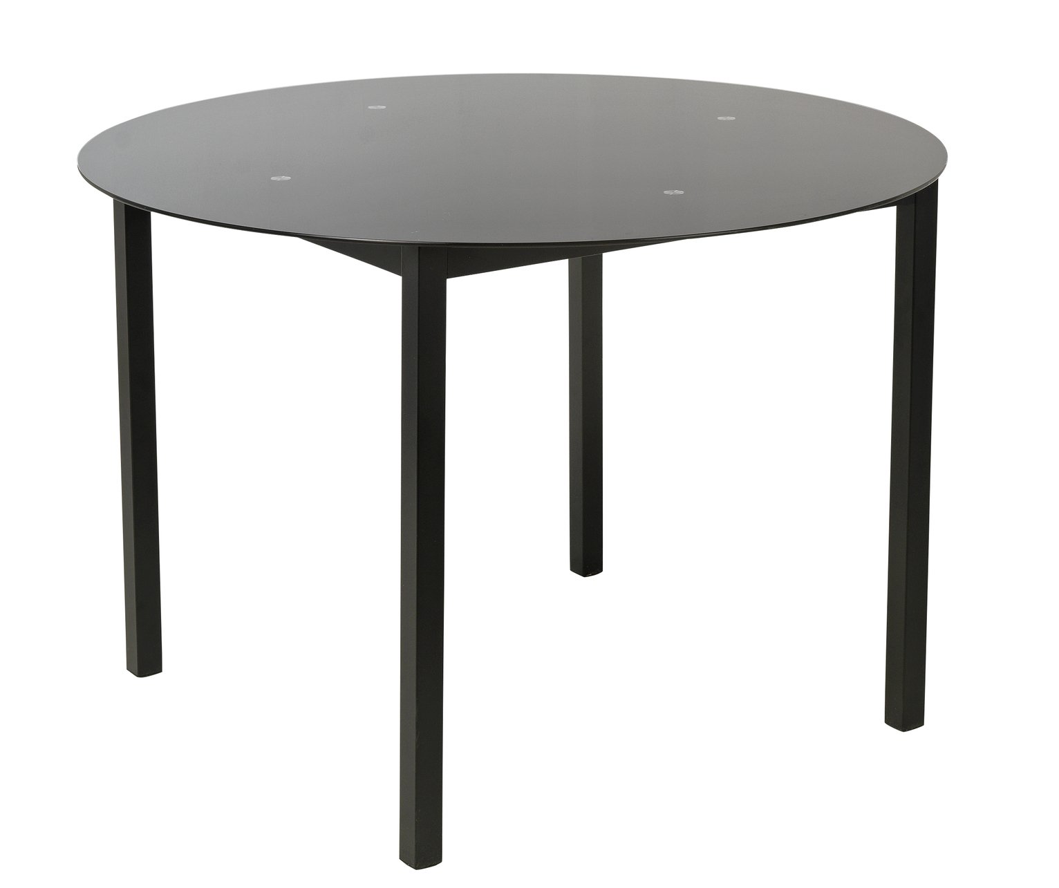 Argos Home Lido Glass Round Dining Table & 4 Black Chairs Review