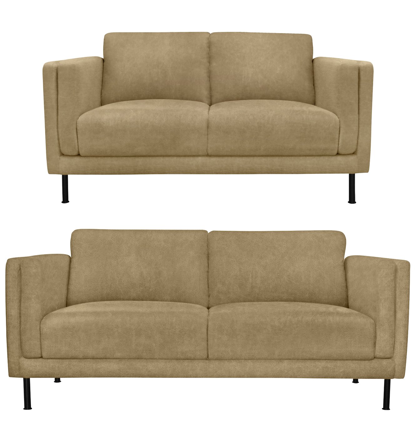 Argos Home Hugo Faux Leather 2 Seater & 3 Seater Sofa review