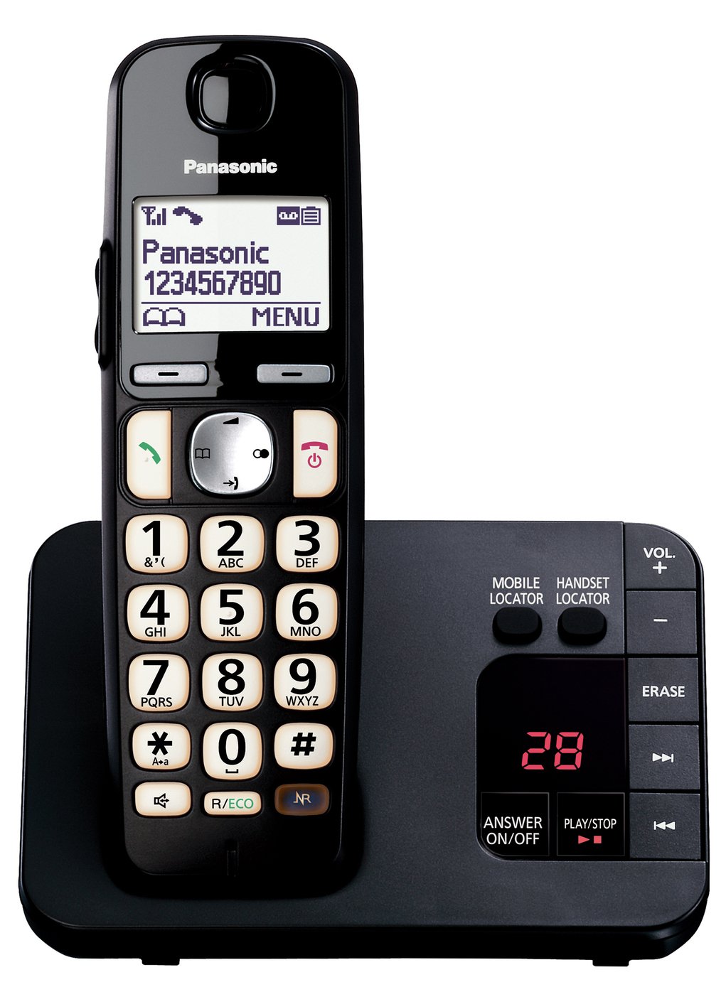 Panasonic  KX-TGE720EB Easy Use Cordless Telephone Review
