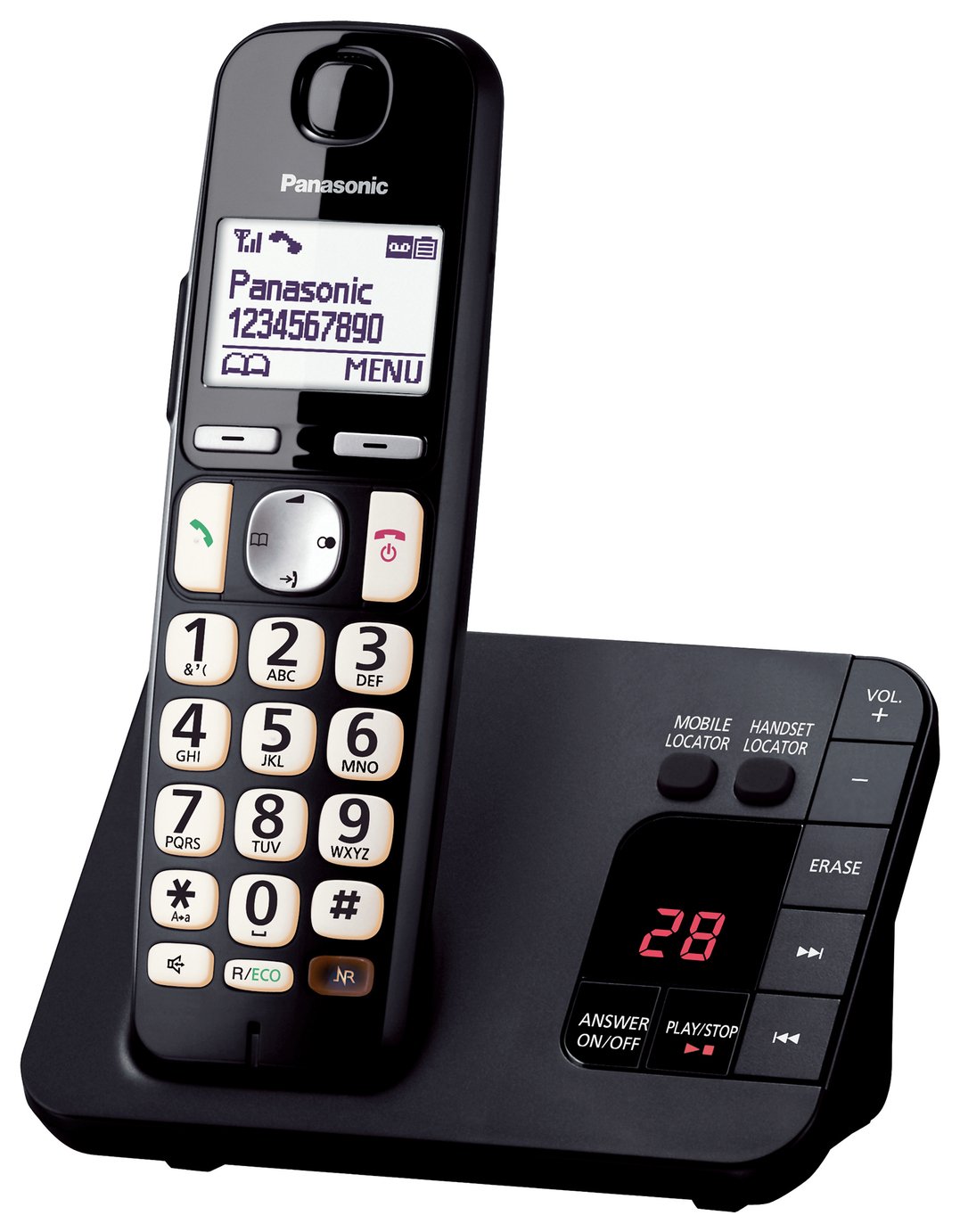 Panasonic  KX-TGE720EB Easy Use Cordless Telephone Review