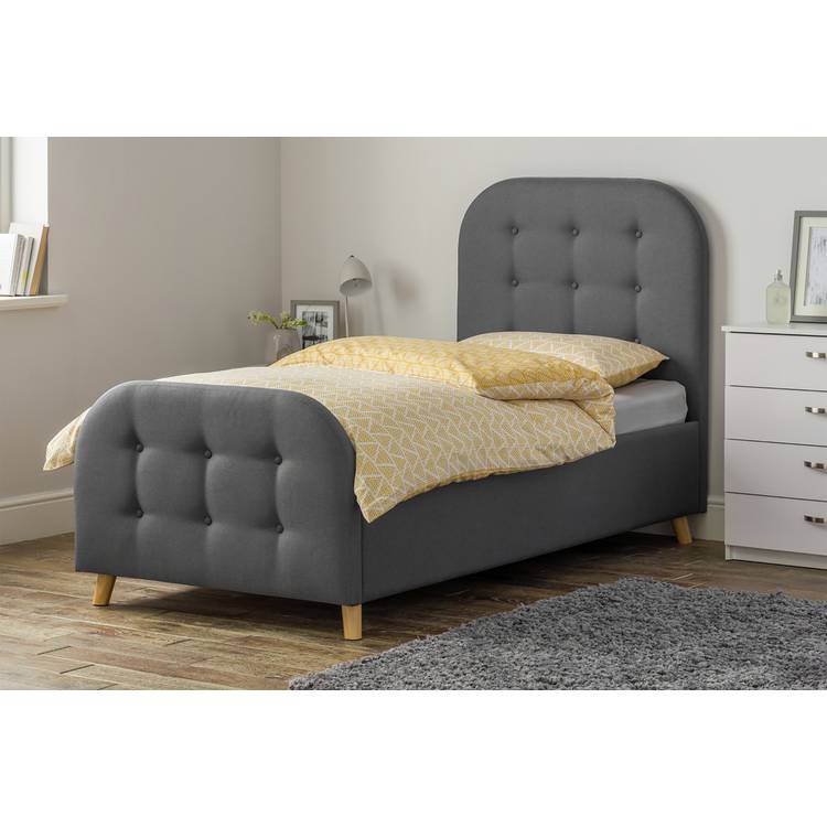 Argos Home Ashby Single Fabric Ottoman Bed Frame - Grey 0