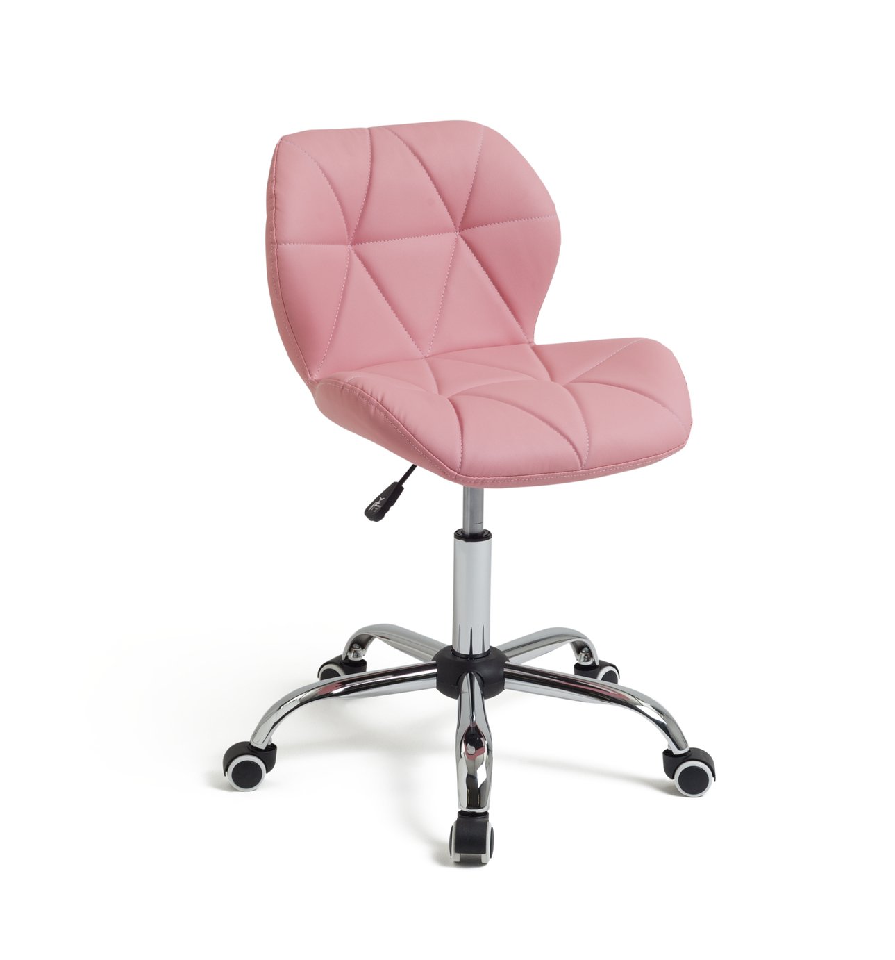 Argos Home Boutique Faux Leather Office Chair - Pink