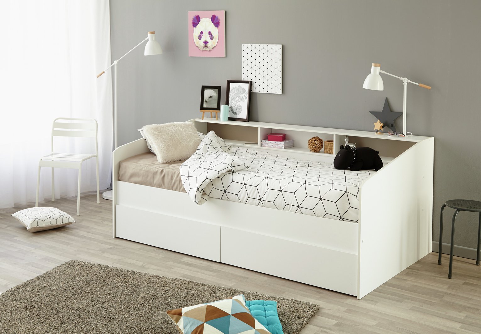 Parisot Sleep White Day Bed Frame