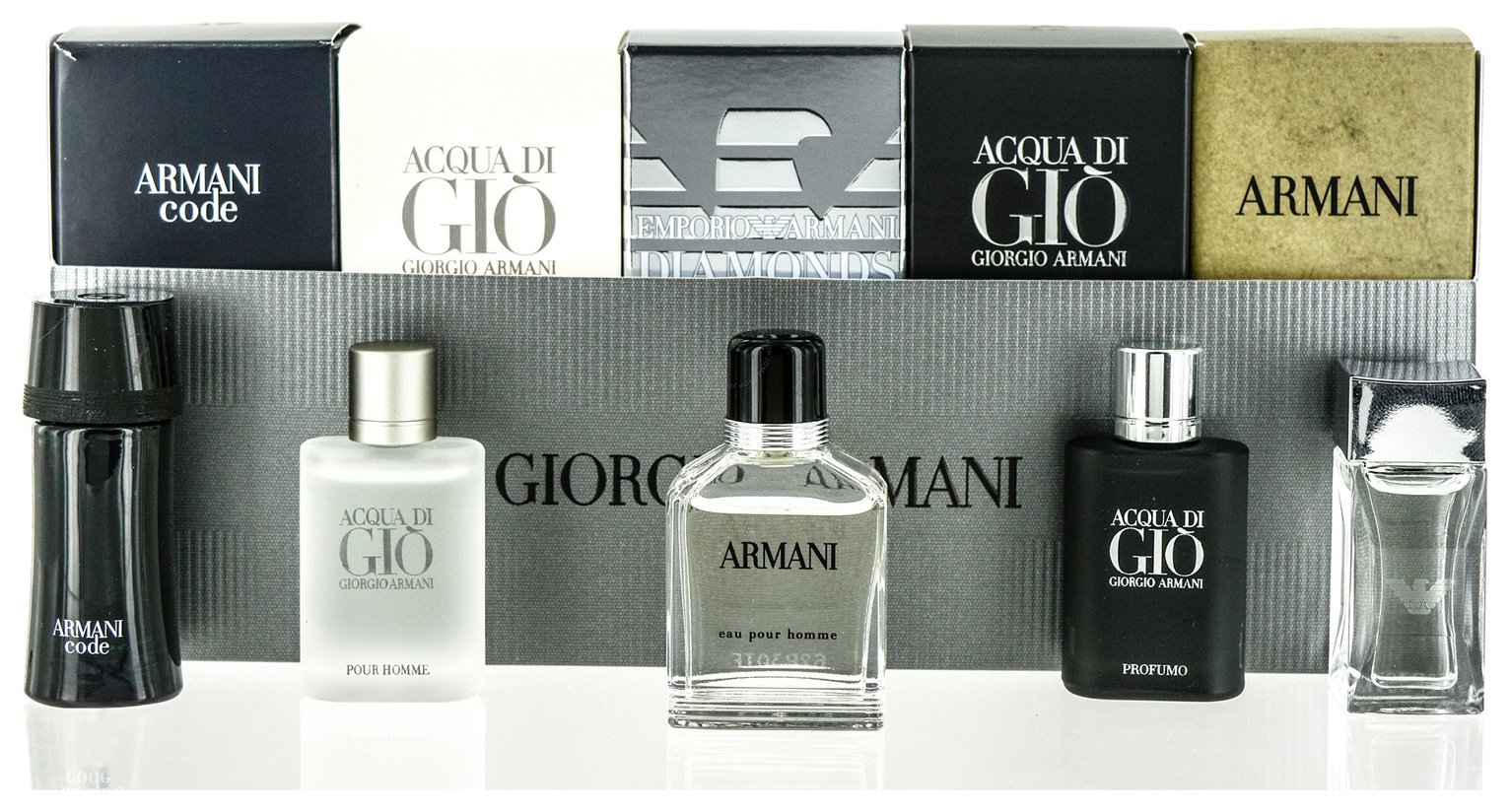 mens armani mini fragrance set