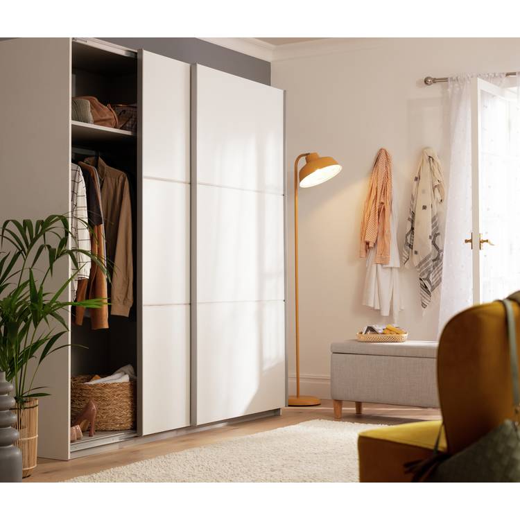 Habitat Holsted 200cm Sliding Wardrobe - White 0