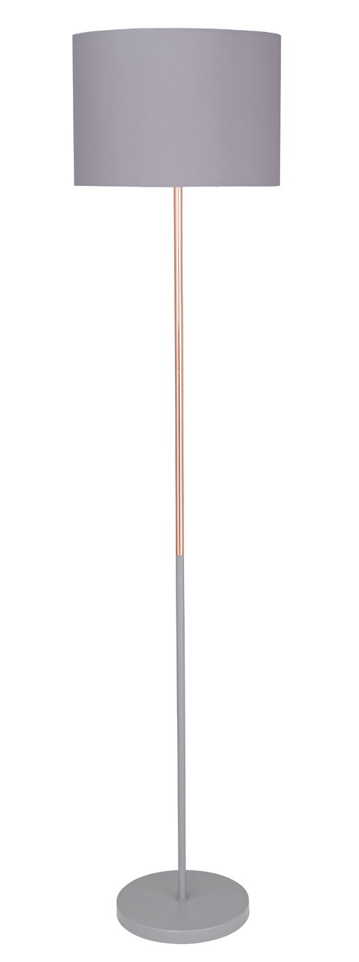 Argos Home Duno Floor Lamp - Copper & Grey