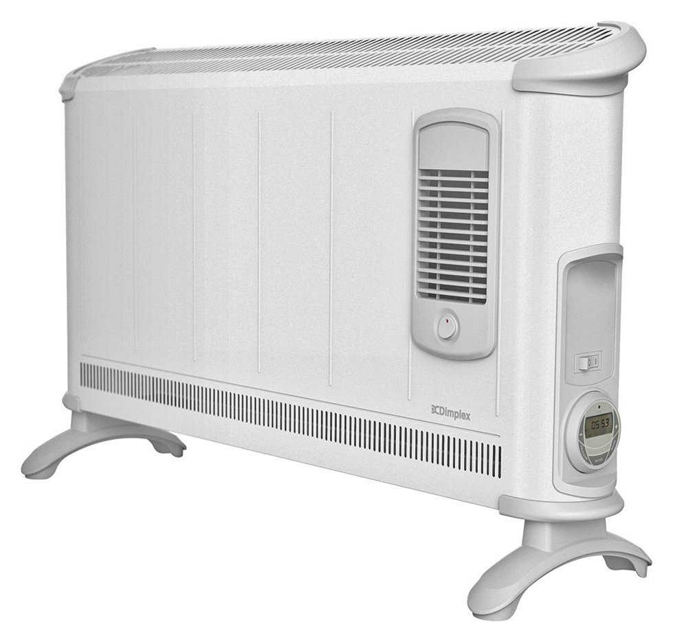 Dimplex 2000W Portable Electric Floor Convector Heater w/Turbo Fan Heating White 