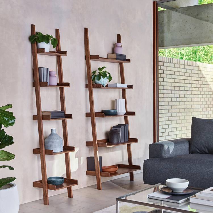 Habitat Jessie Ladder Shelf - Walnut Effect 0