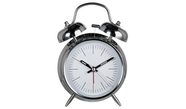 Buy Constant Twin Bell Alarm Clock - Silver | Clocks | Argos