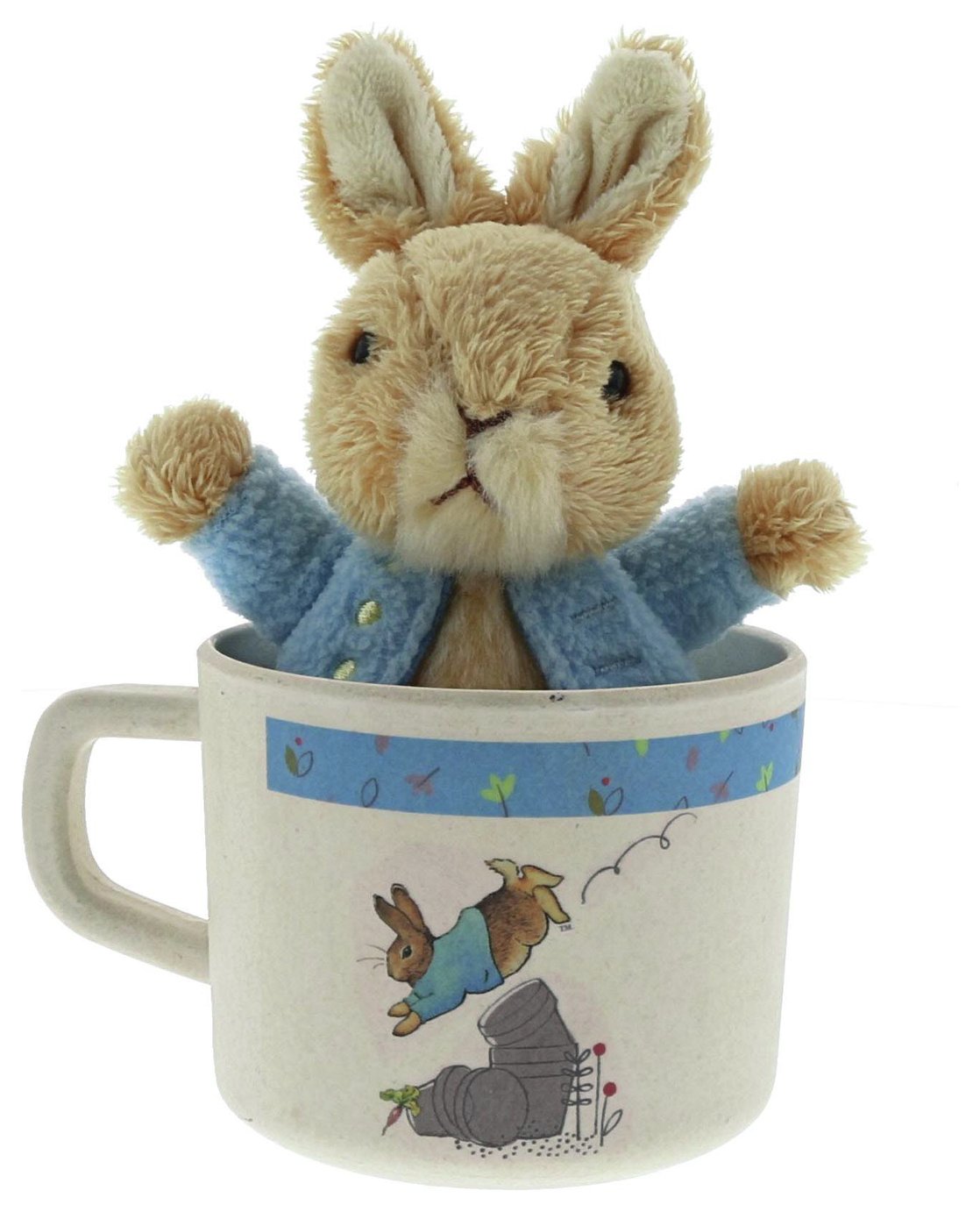 Beatrix Potter Peter Rabbit Bamboo Mug & Soft Toy Set