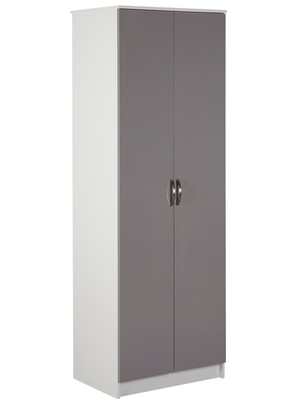 Argos Home Cheval Gloss 2 Door Wardrobe - Grey