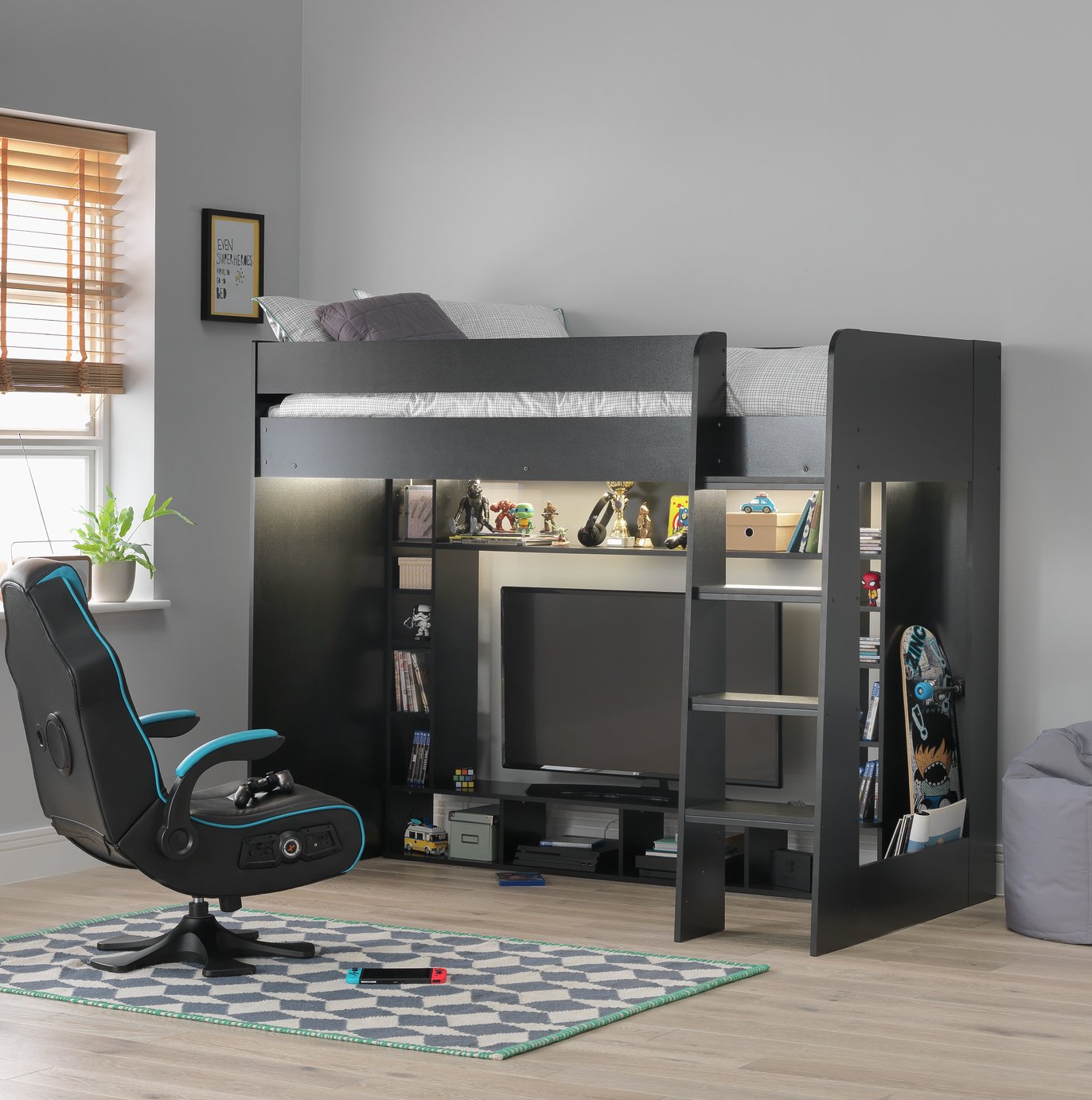 High rise bed deals argos