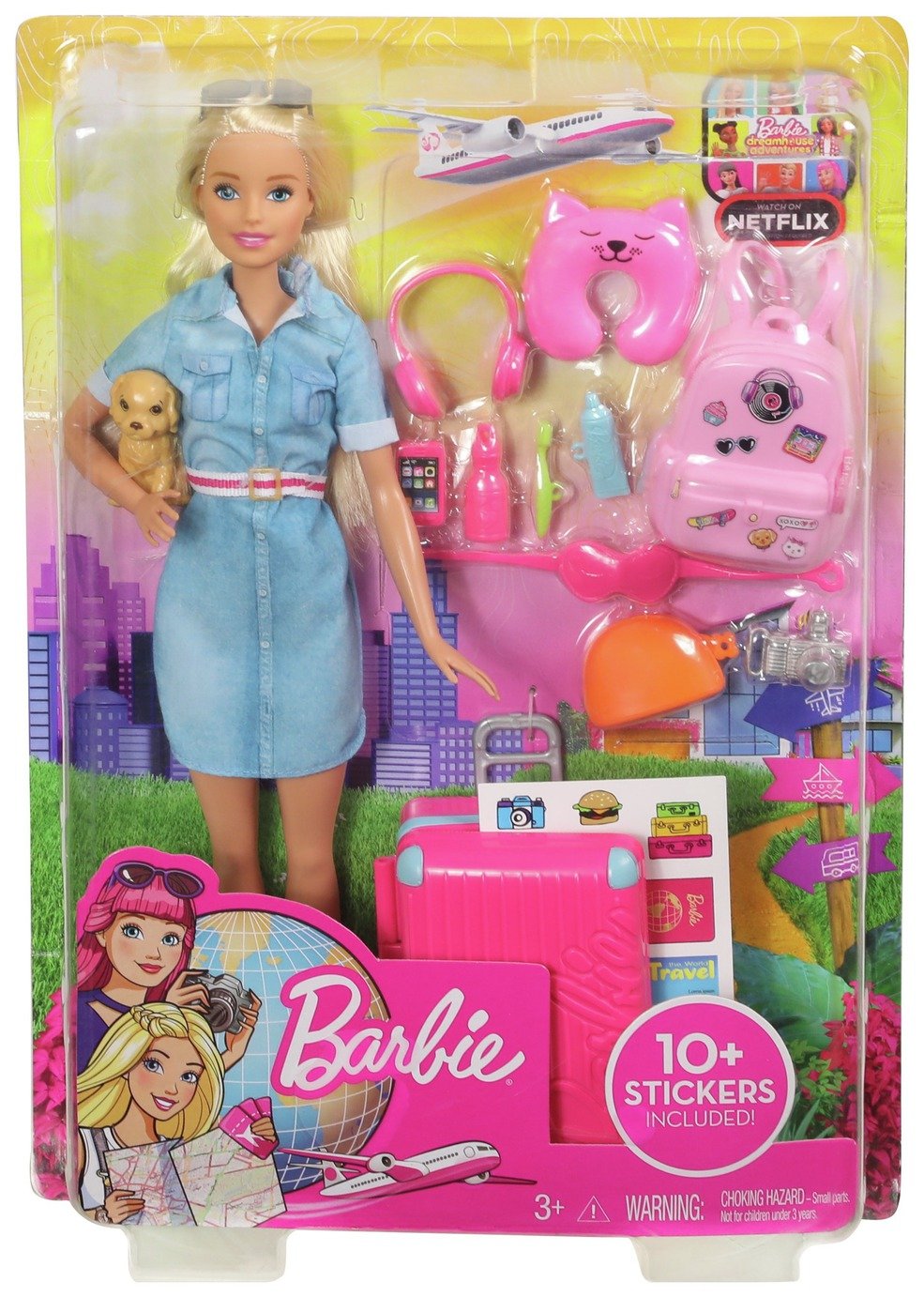 barbie pink passport glamour jet argos