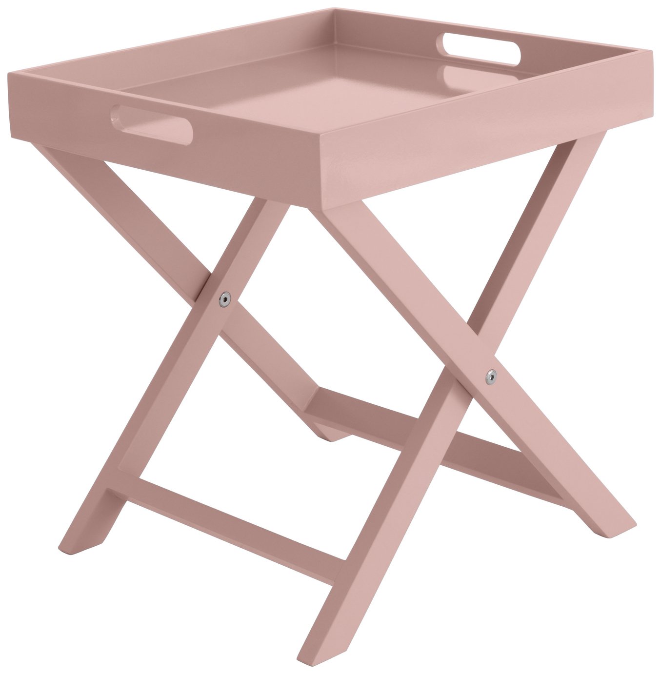 Habitat Oken Square Tray Table - Pink