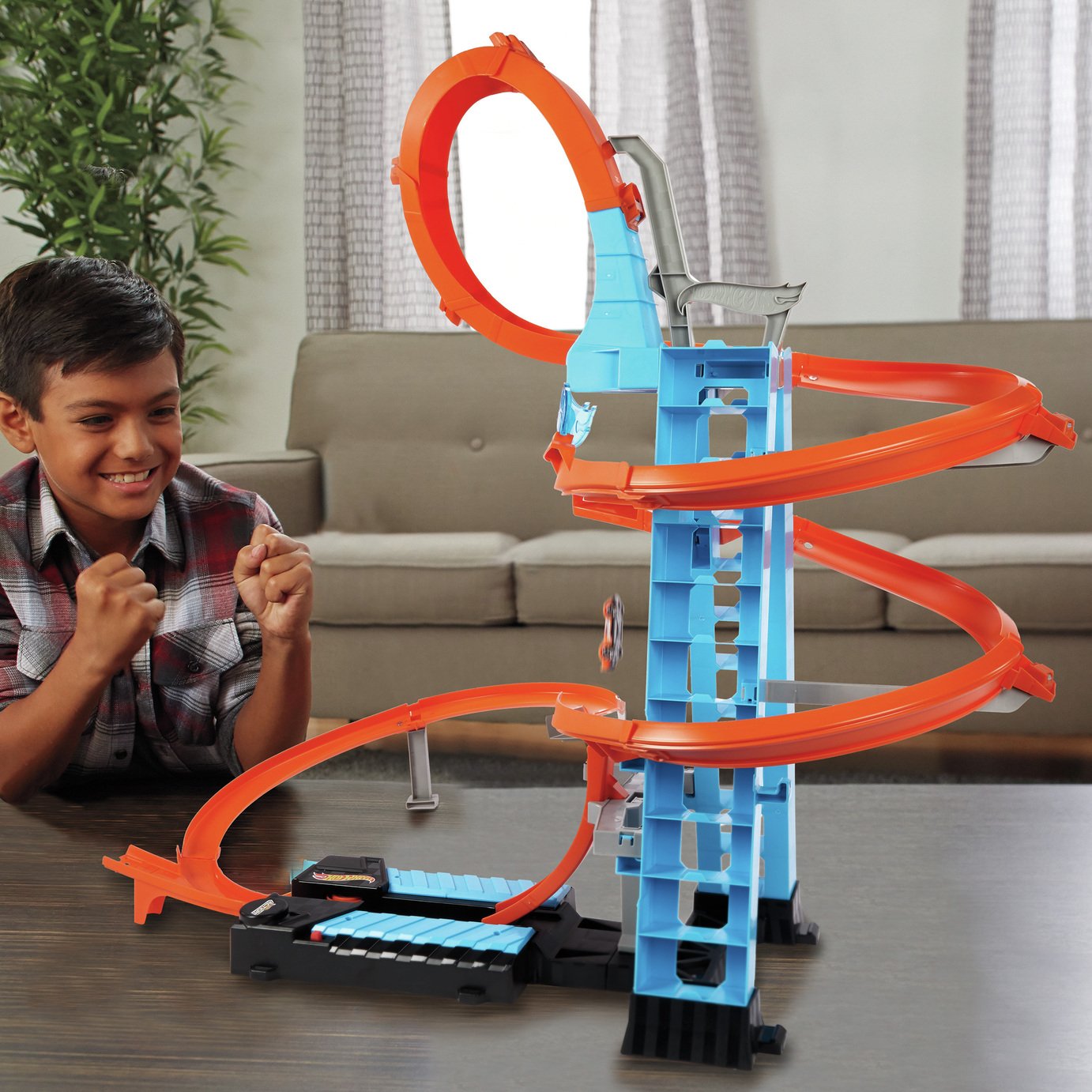 hot wheels car tower