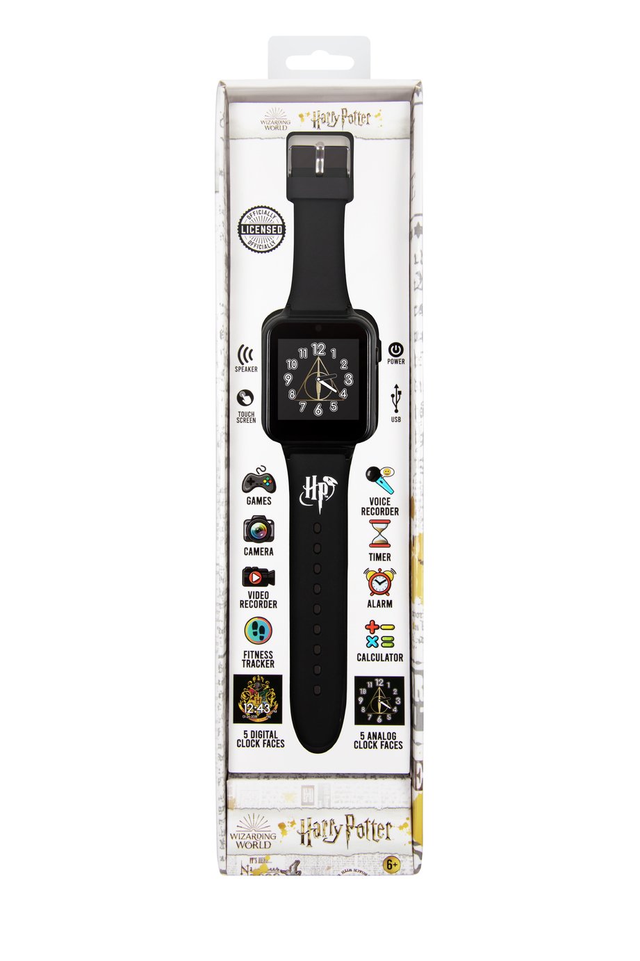 Accutime HP4096 Smartwatch Harry Potter Per Bambini | Fotocamera Selfie, Giochi, Fitness Tracker E Sveglia