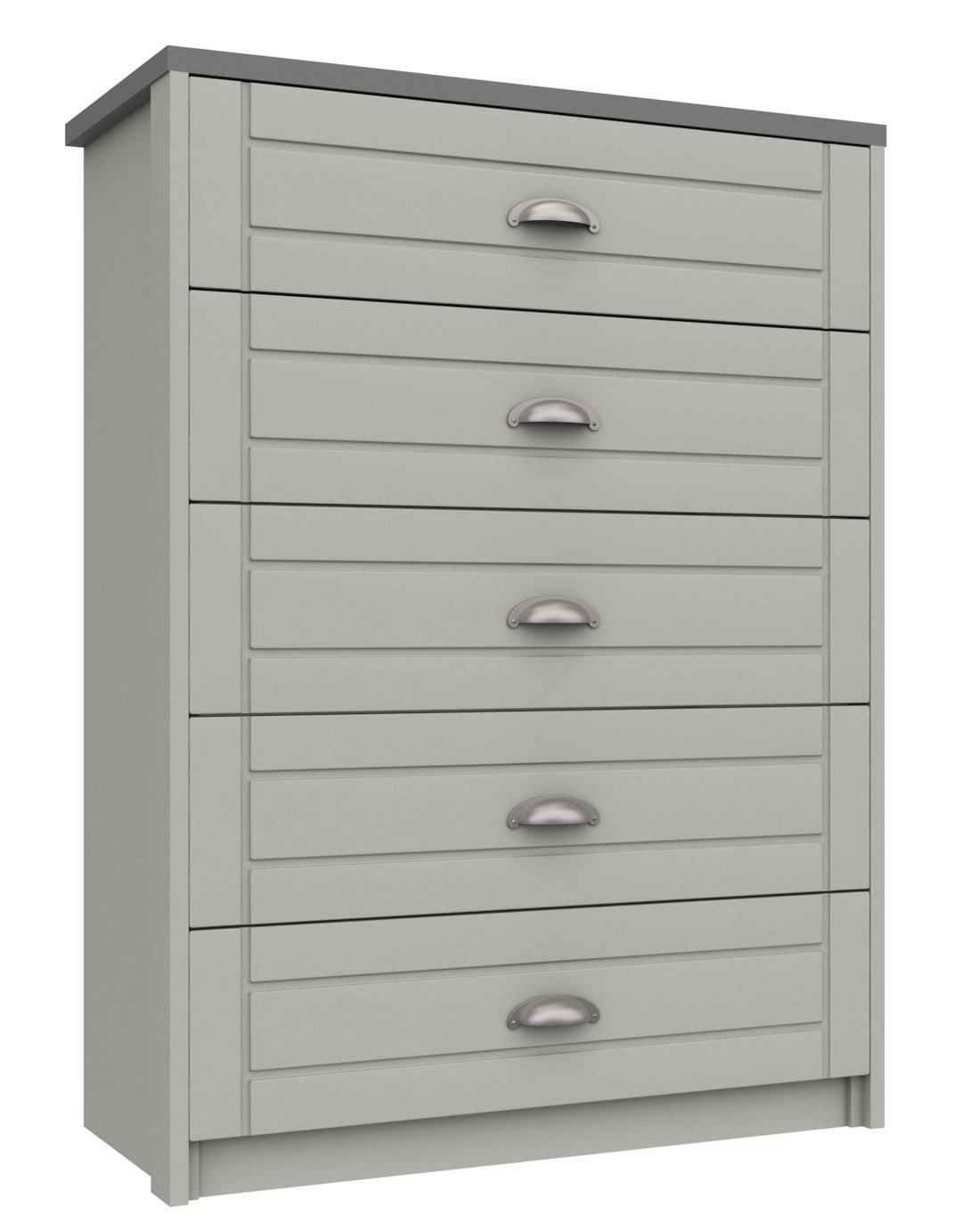 Kielder 5 Drawer Chest - Grey