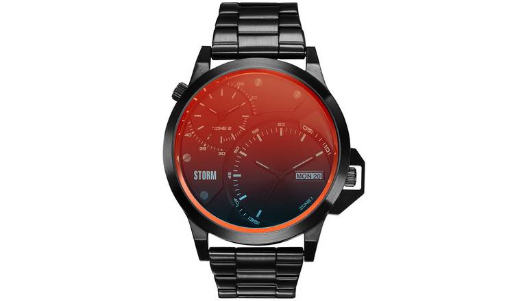 STORM Avalonic Men's Black Stainless Steel Bracelet Watch