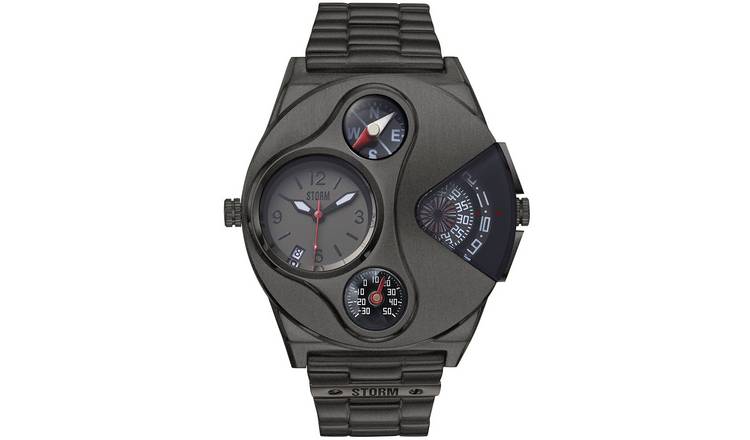 STORM V2 Navigator Men's Grey Stainless Steel Bracelet Watch