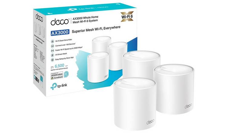 TP-Link Deco X50 AX3000 Whole Home Mesh Wi-Fi System 3 Pack