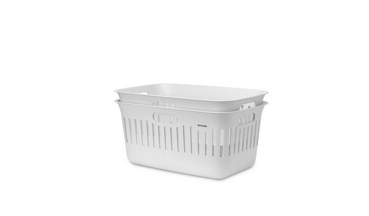 Brabantia Collect-It 40L Set of 2 Laundry Basket - White