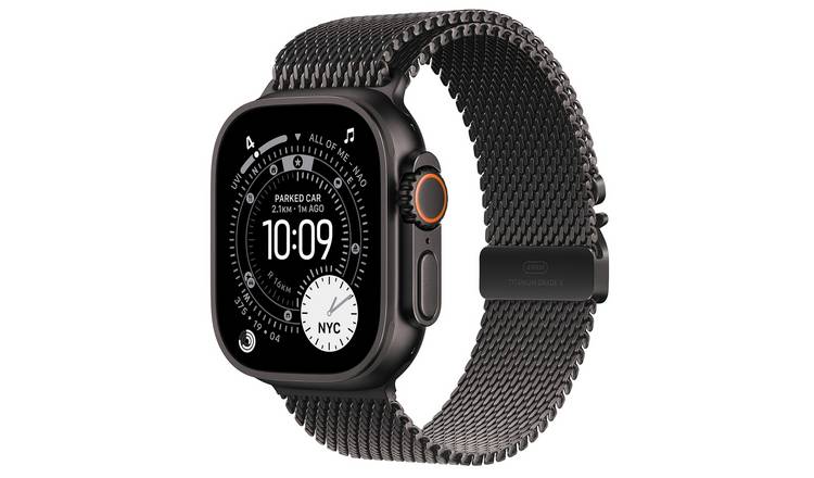 Apple Watch Ultra 3 GPS+Cell 49mm Black Milanese Loop - L