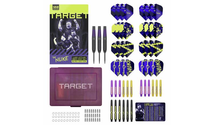 Target Luke Littler 100 Piece Brass Barrel Steel Tip Dart Set