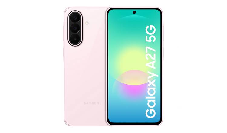 SIM Free Samsung Galaxy A27 5G 128GB Mobile Phone - Light Pink