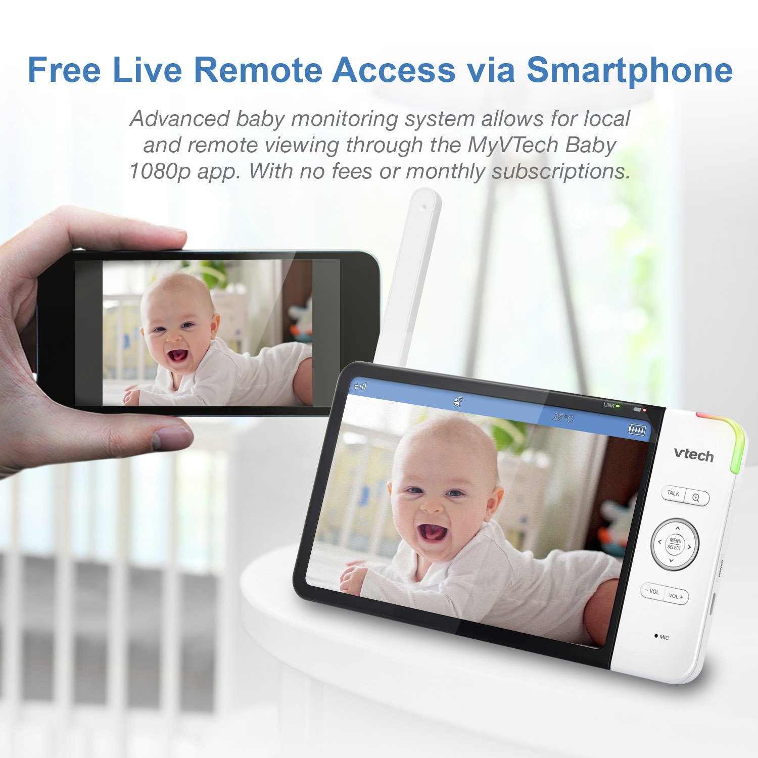 VTech 5764 Smart Video 5 Inch HD Baby Monitor Review