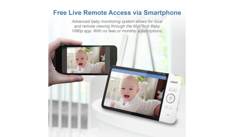 Buy Vtech 5764 Smart Video 5 Inch Hd Baby Monitor Baby Monitors Argos