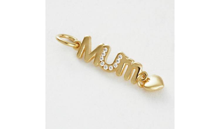 Revere Yellow Gold Plated 925 Sterling Silver Mum Charm