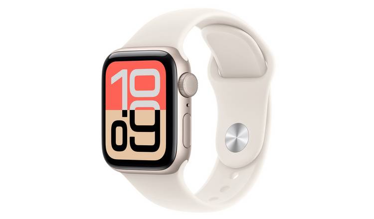 Apple Watch SE 3 GPS 40mm Aluminium Starlight Sport Band - S/M