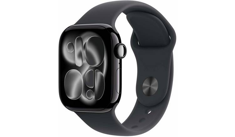 Apple Watch Series 11 GPS 42mm Jet Black Sport Band - S/M