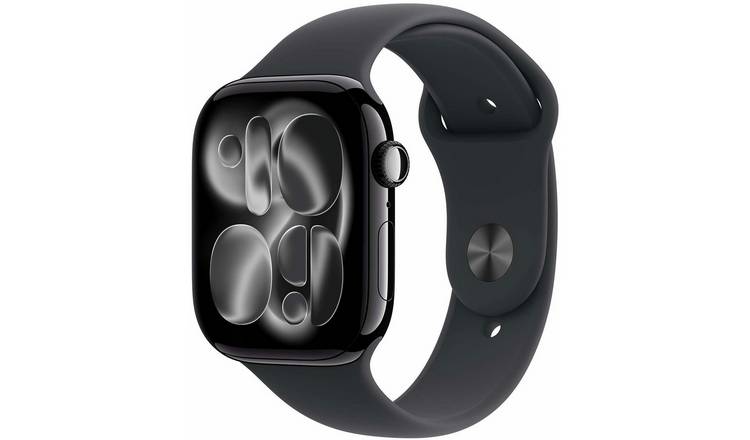 Apple Watch Series 11 GPS 46mm Jet Black Sport Band - S/M