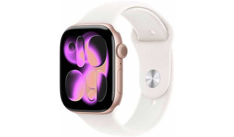 Apple Watch Series 11 GPS 46mm Light Blush Sport Band - M/L