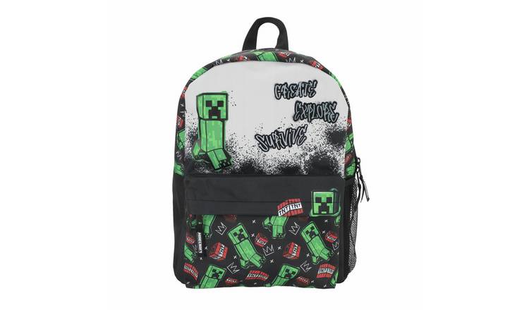 Minecraft Creeper 12L Backpack - Black & Green