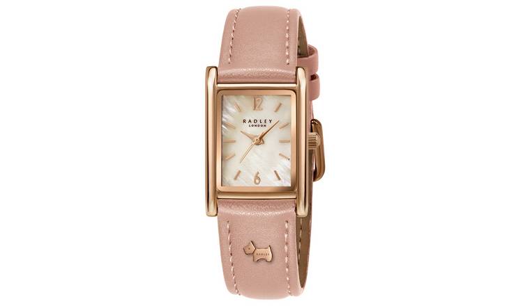 Radley Rose Gold Plated Pink Leather Strap Watch