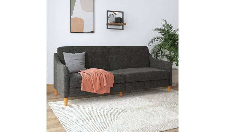 Dorel Jasper Fabric Futon Sofa Bed - Grey
