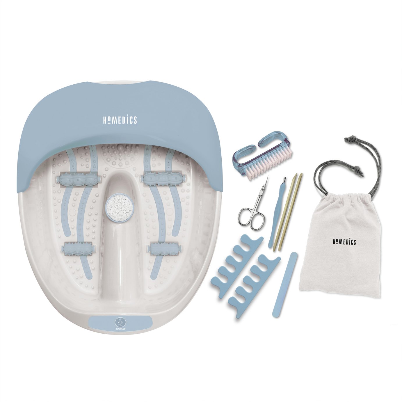 HoMedics Blue Luxury Nail Care Footspa Kit