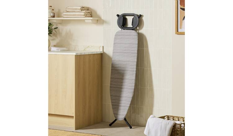 Argos Home Stockholm Stripe 110 x 34 cm Ironing Board Cover - Grey